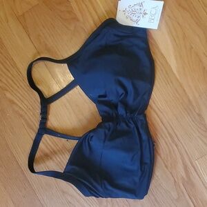 Becca classic black bikini top. Size 34F